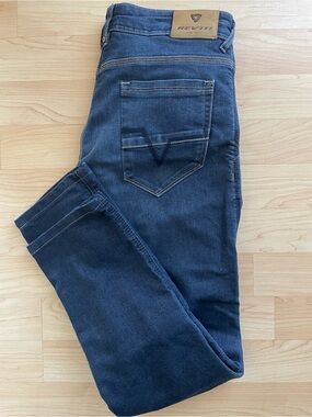Revit! Padded Moto Riding Blue Denim Jeans Size 30/34